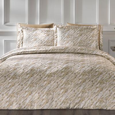 Комплект постельного белья Tivolyo Home BLURRY горчичный